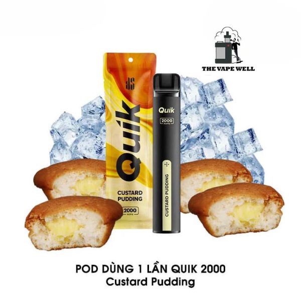 Kardinal Stick Quik 2000 hơi - Pod dùng 1 lần vị Bánh Custard pudding