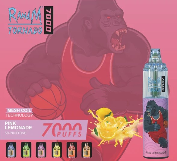 Pod RANDM TORNADO 7000 Hơi vị Pink Lemonade Chanh Hồng