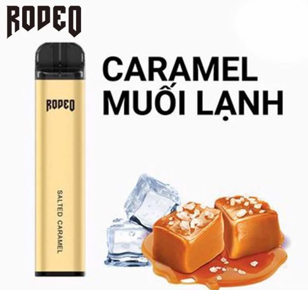 Pod rodeo 1600 hơi Pod dùng 1 lần hương vị Caramel muối Lạnh