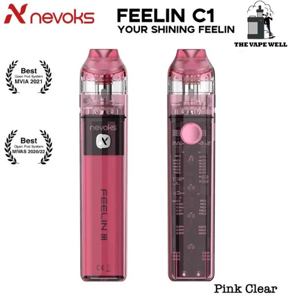Feelin C1 Pod Kit 30W by Nevoks Pink Clear