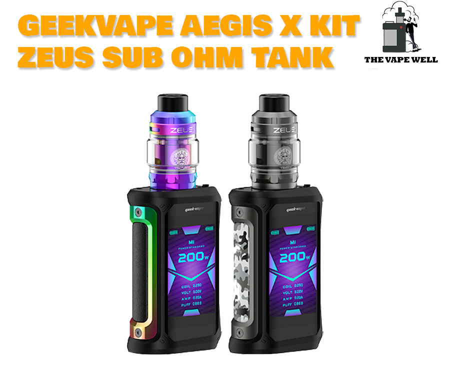 Geekvape Aegis X 200W Kit Zeus Sub Ohm Tank chính hãng