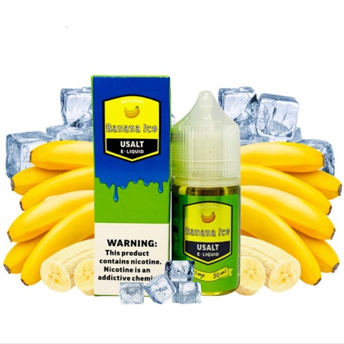 Tinh dầu Saltnic Usalt Banana Ice (Chuối Lạnh ) ( 30mg/50mg/30ml)