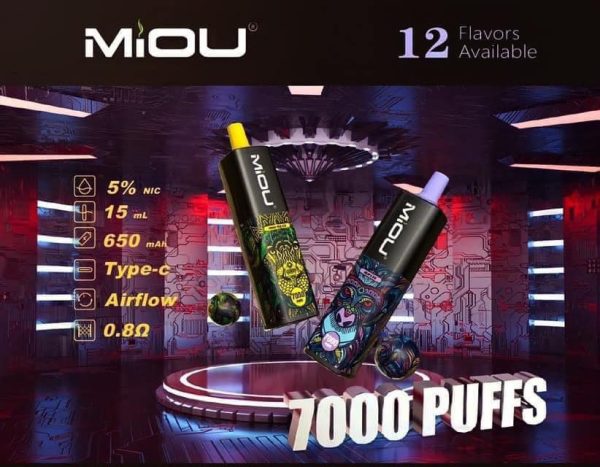 Chi tiết thông số kỹ thuật Pod Miou 7000 lần hút