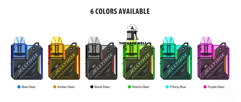 Sản phẩm Rincoe Jellybox nano 2 Pod kit với 6 màu sắc